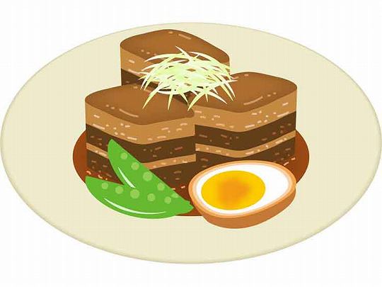 豚の角煮(つけあわせ)