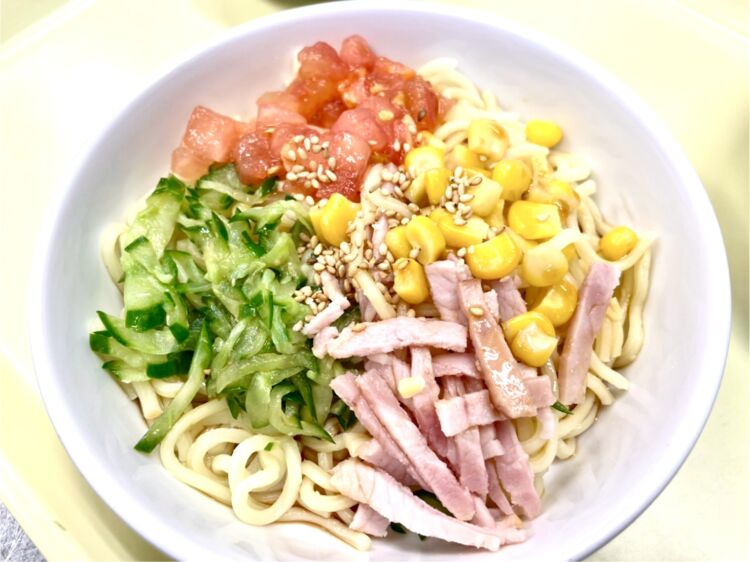 　野菜たっぷり「冷やし中華」給食（神奈川県 保育園）委託給食・自園給食