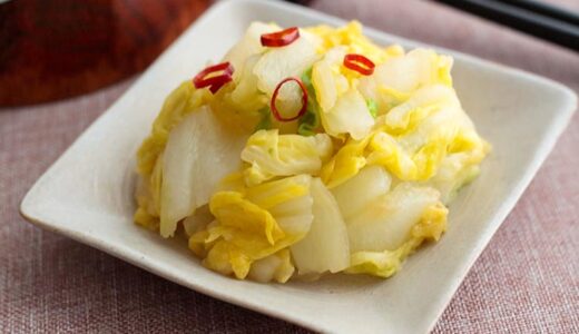 「白菜の浅漬け」お母さんの味・昭和の和食（食育レシピ）