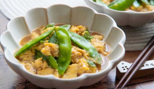 「きぬさやの卵とじ」お母さんの味・昭和の和食（食育レシピ）
