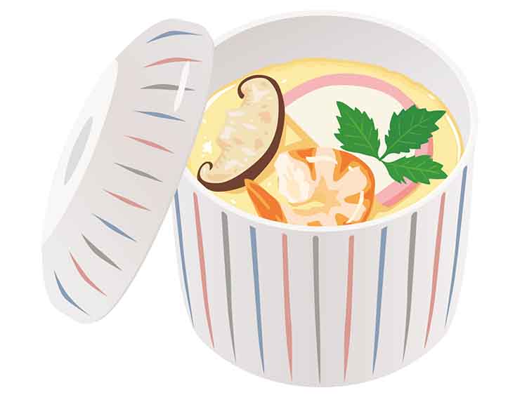 茶碗蒸し｜「しいたけ（椎茸）」のこどもに話したい！栄養と調理・保存のコツ【食育コラム】