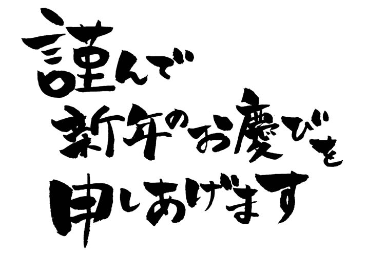 謹んで新年のお慶びを申しあげます