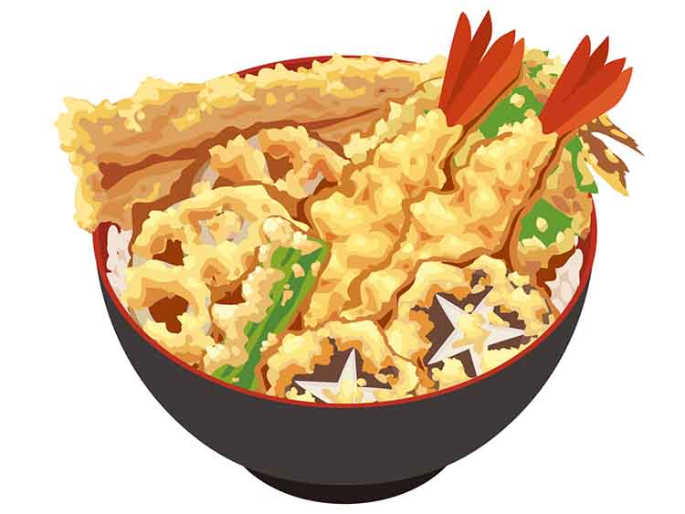 天丼（れんこんの天ぷら）