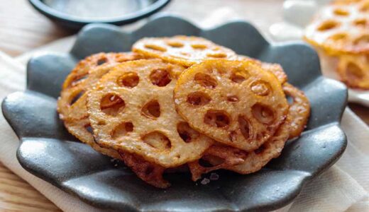 「レンコンの素揚げ」幼稚園・保育園の人気の給食レシピ（富喜屋オリジナル食育レシピ）
