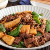 「タケノコと牛肉のオイスター炒め」幼稚園・保育園の人気の給食レシピ（富喜屋オリジナル食育レシピ）