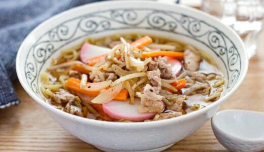 「しょうゆラーメン（醤油ラーメン）」幼稚園・保育園の人気の給食レシピ（富喜屋オリジナル食育レシピ）