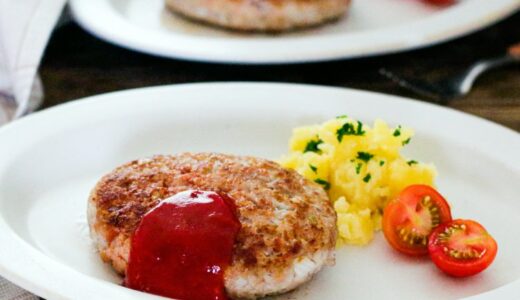 「【卵不使用】大豆ミートハンバーグ」幼稚園・保育園の人気の給食レシピ（富喜屋オリジナル食育レシピ）