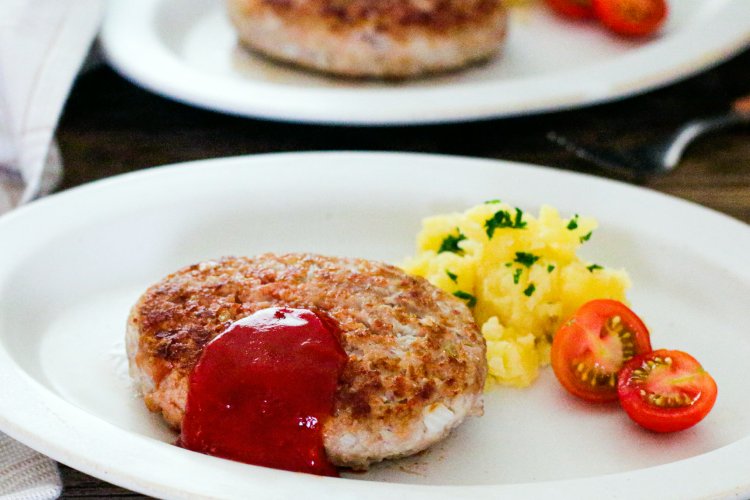 【卵不使用】大豆ミートハンバーグ」幼稚園・保育園の人気の給食レシピ(富喜屋オリジナル食育レシピ)