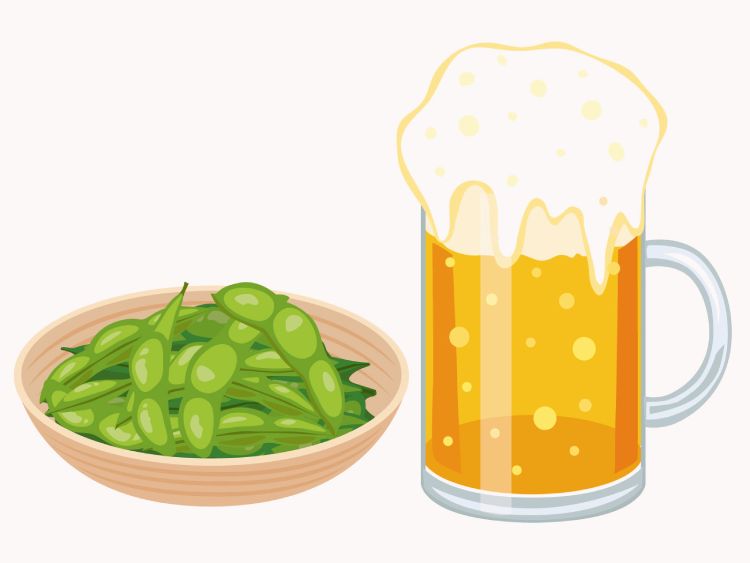 ビールと枝豆|「えだまめ(枝豆)」の こどもに話したい!栄養と調理・保存のコツ【食育コラム】
