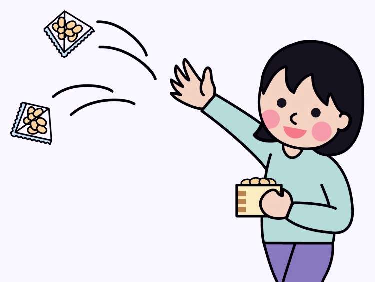 豆まき（個包装）｜「大豆（だいず）」の こどもに話したい！栄養と調理・保存のコツ【食育コラム】