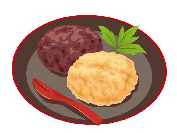 ぼたもち・おはぎ|「あずき(小豆)」の こどもに話したい!栄養と調理・保存のコツ【食育コラム】