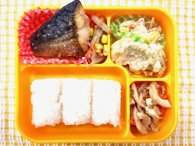 サバの照り焼き（お弁当給食）