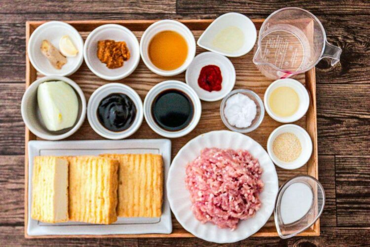 4人分の材料｜麻婆厚揚げ