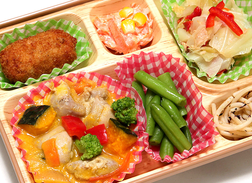 学童保育のお弁当配達イメージ