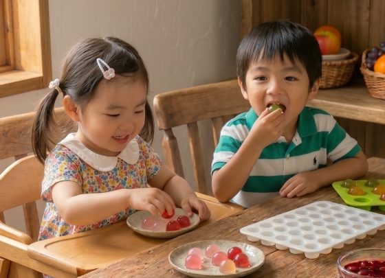 グミを食べる子供