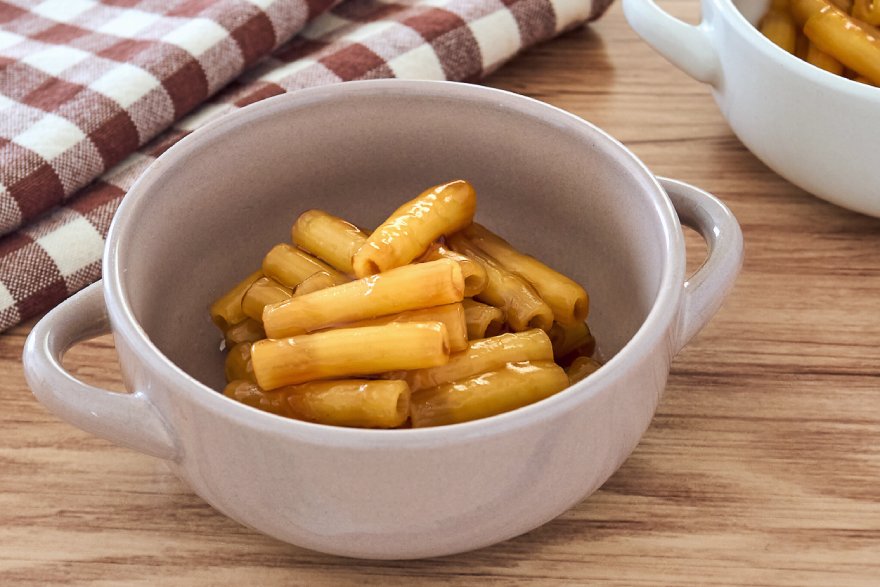 「みたらしマカロニレシピ」幼稚園・保育園の人気の給食レシピ（富喜屋オリジナル食育レシピ）
